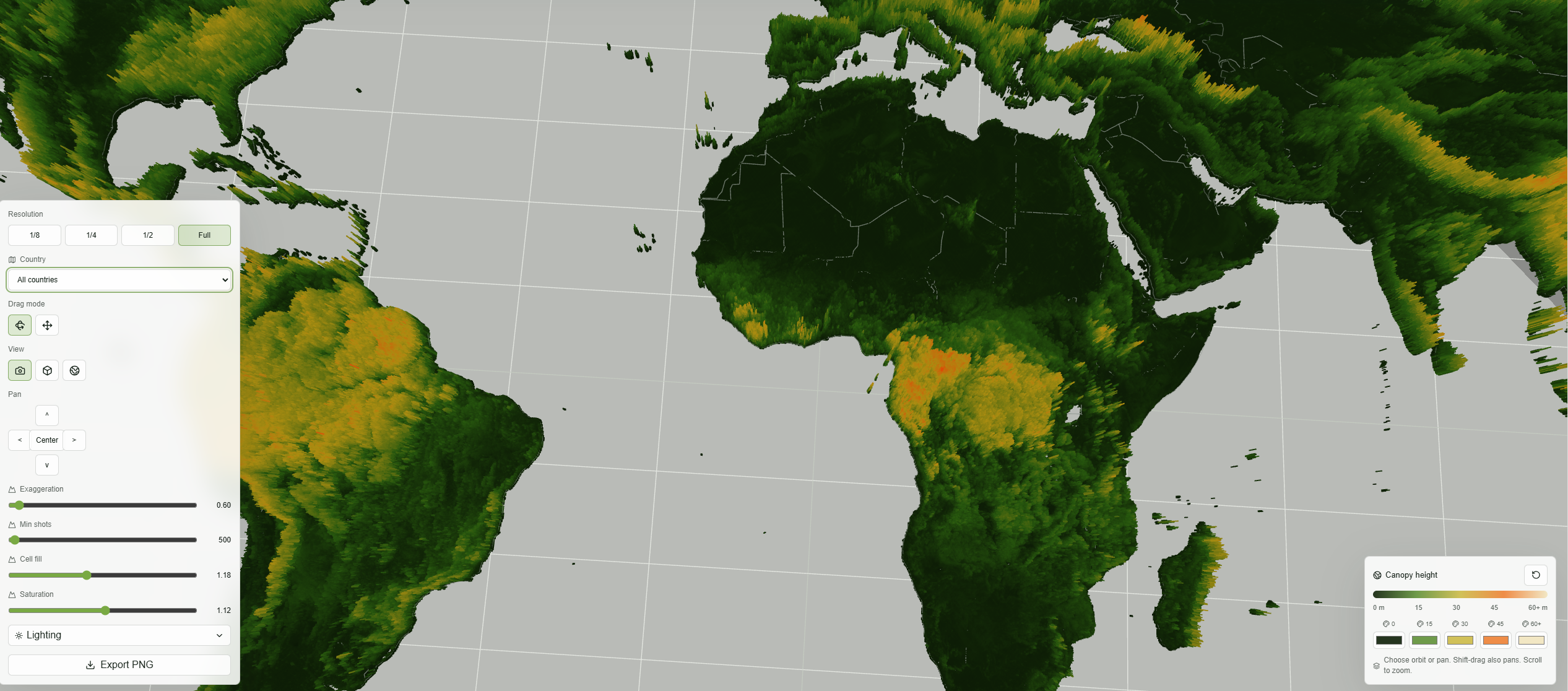 GEDI Global Canopy Viewer
